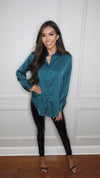 AMBER SATIN BLOUSE-PINE